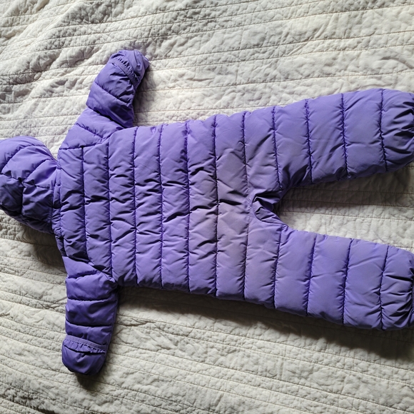Primary Brand Purple Hooded Puffer Snowsuit - Picture 4 of 4